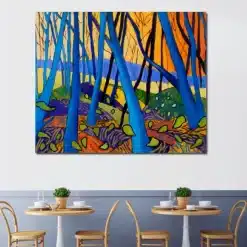 Winter Trees by David Hockney Modern Abstract Painting Printed on Canvas