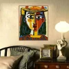 Woman With Hat by Pablo Picasso Great Painting Printed on Canvas