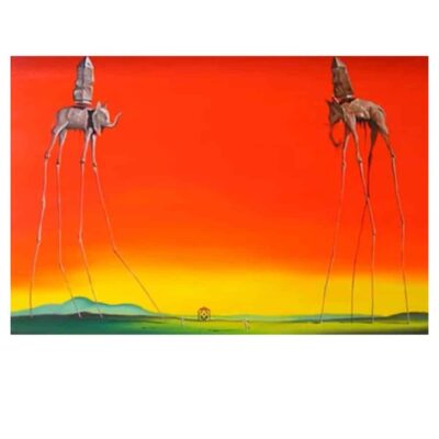 Salvador Dalí and Others with Great Surrealism Paintings Printed on Canvas - Image 6