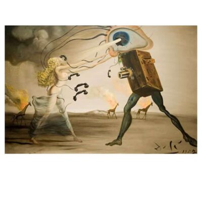 Salvador Dalí and Others with Great Surrealism Paintings Printed on Canvas - Image 9
