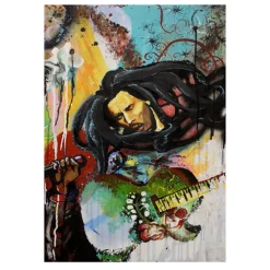 Bob Marley Singer Canvas Poster Printed on Canvas - Image 13