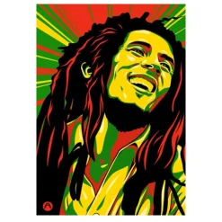 Bob Marley Singer Canvas Poster Printed on Canvas - Image 8