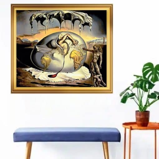 Child Watching the Birth of the New Man by Salvador Dali Printed on Canvas