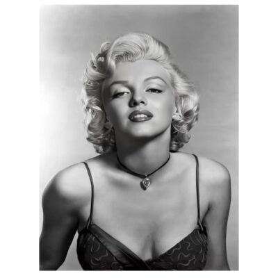 Marilyn Monroe Black & White Pictures Printed on Canvas - Image 2