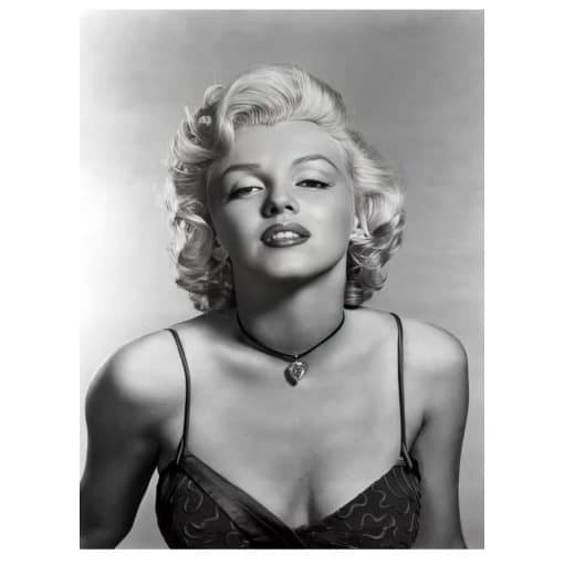 Marilyn Monroe Black & White Pictures Printed on Canvas - Image 2