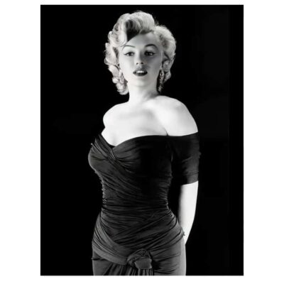 Marilyn Monroe Black & White Pictures Printed on Canvas - Image 4
