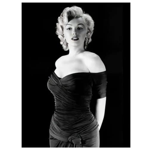 Marilyn Monroe Black & White Pictures Printed on Canvas - Image 4