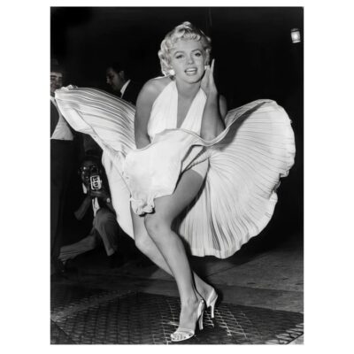 Marilyn Monroe Black & White Pictures Printed on Canvas - Image 5