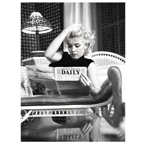 Marilyn Monroe Black & White Pictures Printed on Canvas - Image 6