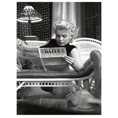 Marilyn Monroe Black & White Pictures Printed on Canvas - Image 7