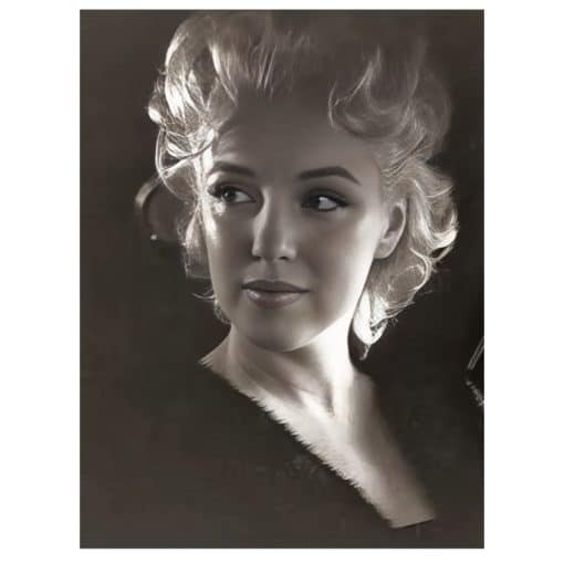 Marilyn Monroe Black & White Pictures Printed on Canvas - Image 10