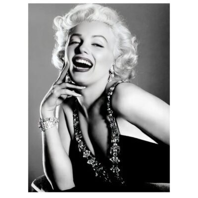 Marilyn Monroe Black & White Pictures Printed on Canvas - Image 11
