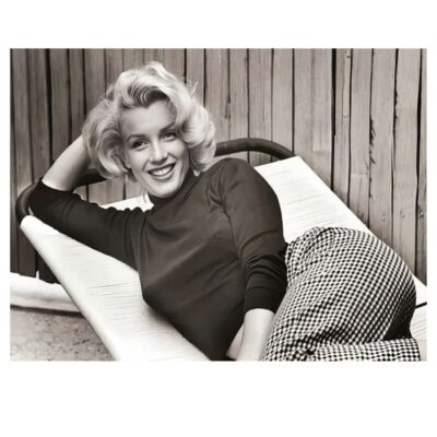 Marilyn Monroe Black & White Pictures Printed on Canvas - Image 12