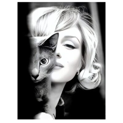 Marilyn Monroe Black & White Pictures Printed on Canvas - Image 15