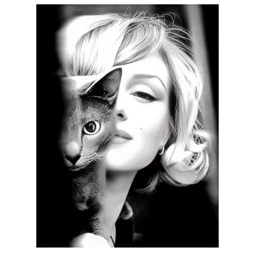 Marilyn Monroe Black & White Pictures Printed on Canvas - Image 15