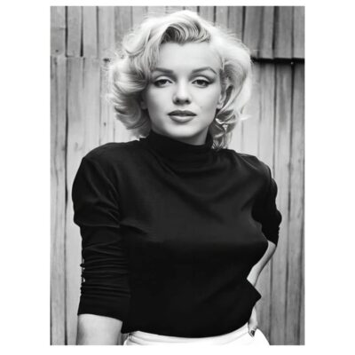 Marilyn Monroe Black & White Pictures Printed on Canvas - Image 16