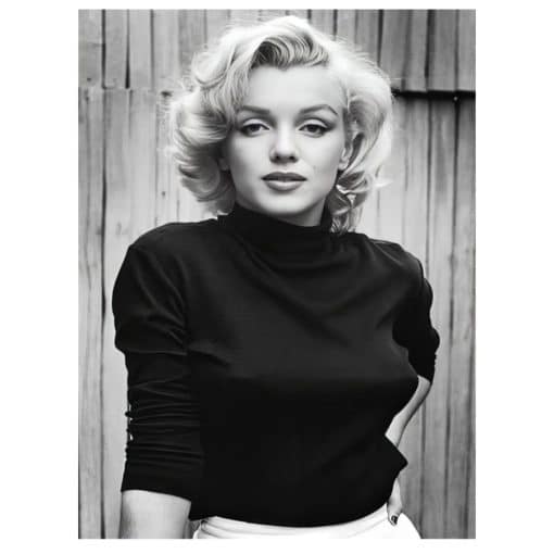 Marilyn Monroe Black & White Pictures Printed on Canvas - Image 16