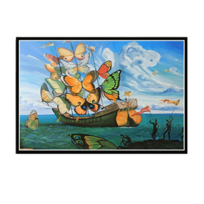 Ship With Butterfly Sails