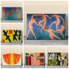 The Dance and Other Abstract Paintings by Henri Matisse Printed on Canvas