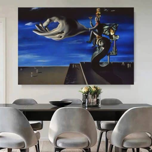 The Hand Surrealism Painting by Salvador Dali Printed on Canvas