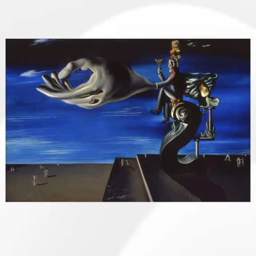 The Hand Surrealism Painting by Salvador Dali Printed on Canvas - Image 3