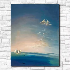 Ampurdanese Yang and Yin Oil Painting by Salvador Dali