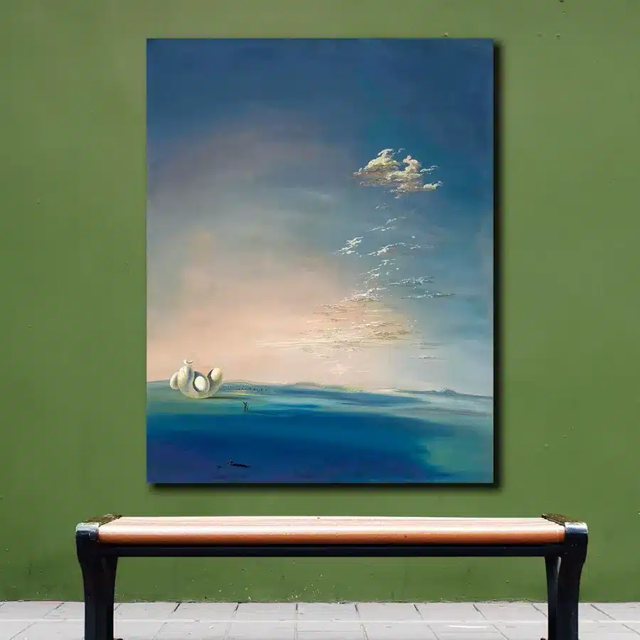Ampurdanese Yang and Yin Oil Painting by Salvador Dali