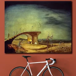 Broken Bridge and the Dream Oil Painting by Salvador Dali Printed on Canvas