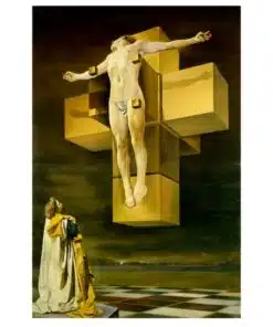 Crucifixion Corpus Hypercubus by Salvador Dalí 1954