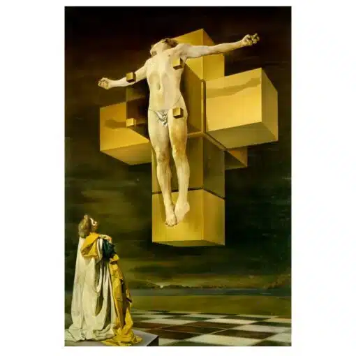 Crucifixion Corpus Hypercubus by Salvador Dalí 1954