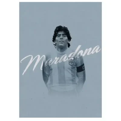 Diego Maradona Football Player Paintings Printed on Canvas - Image 7