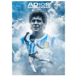 Diego Maradona Football Player Paintings Printed on Canvas - Image 9