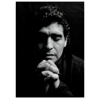 Diego Maradona Football Player Paintings Printed on Canvas - Image 4