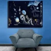 Melancholy Atomic Oil Painting by Salvador Dalí Printed on Canvas