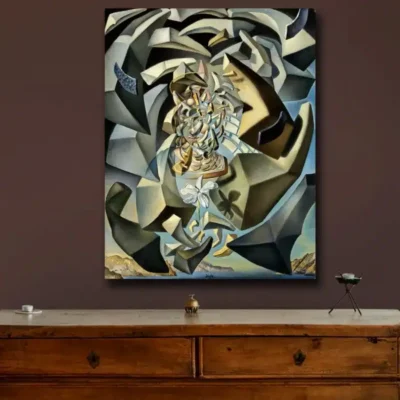 Microphysical Madonna Oil Painting by Salvador Dali Printed on Canvas