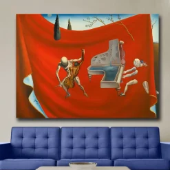 Music The Red Orchestra The Seven Arts by Salvador Dali Printed on Canvas