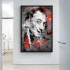 Portrait of Salvador Dalí Oil Painting Printed on Canvas