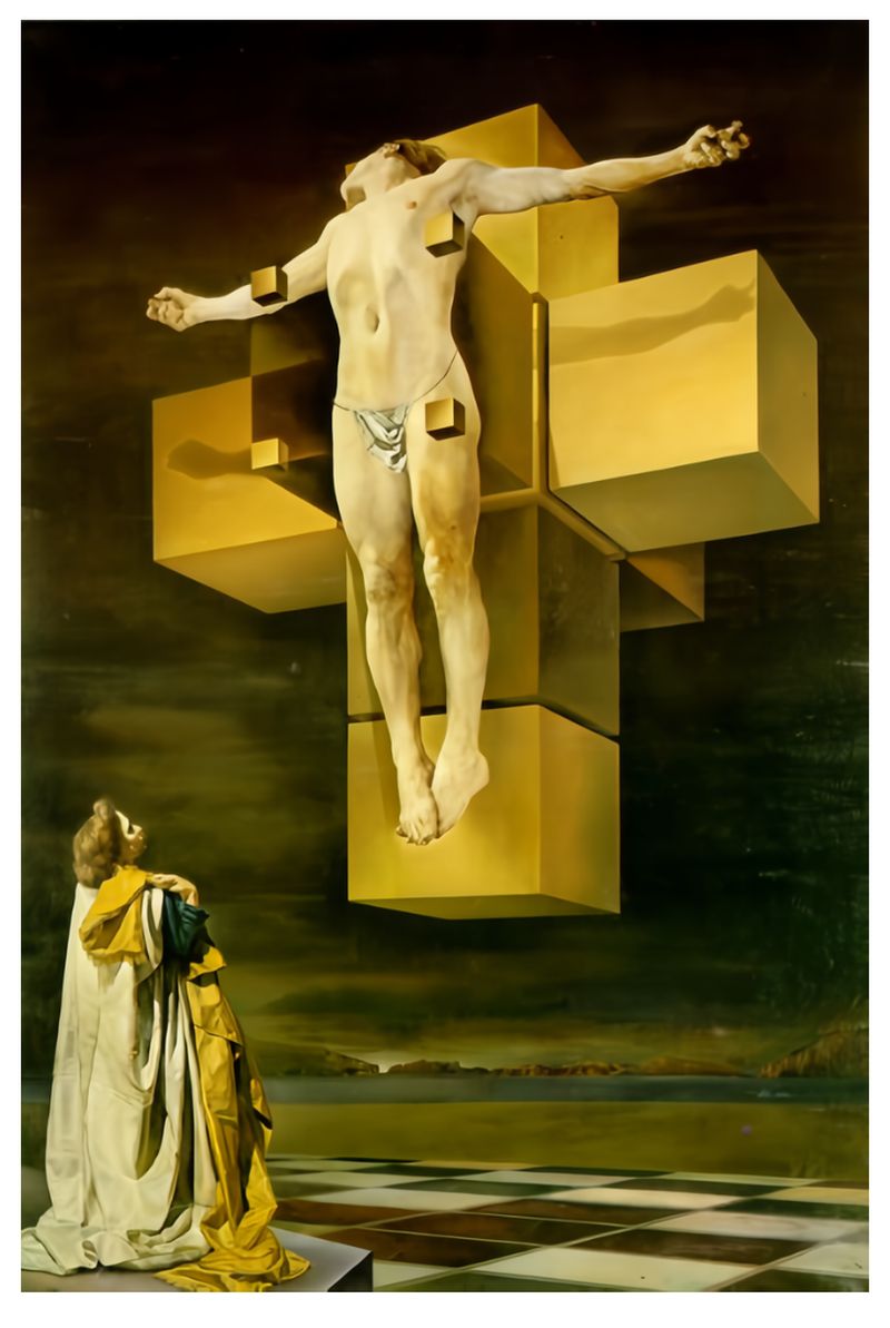 Salvador Dalí 1954 Crucifixion Corpus Hypercubus