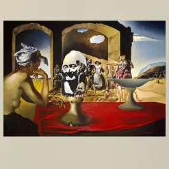 Slave Market with the Disappearing Bust of Voltaire by Salvador Dalí