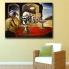 Slave Market with the Disappearing Bust of Voltaire by Salvador Dali Printed on Canvas