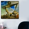 Soft Construction With Boiled Beans Oil Painting by Dalí Printed on Canvas