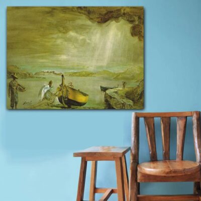 The Angel of Port Lligat by Salvador Dali Painting Printed on Canvas - Image 4