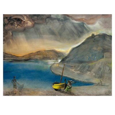 The Angel of Port Lligat by Salvador Dali Painting Printed on Canvas - Image 3