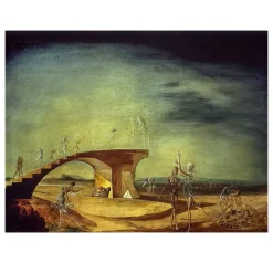 Broken Bridge and the Dream Oil Painting by Salvador Dali Printed on Canvas