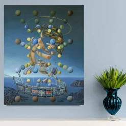 The Maximum Speed of Raphael's Madonna by Salvador Dalí Printed on Canvas