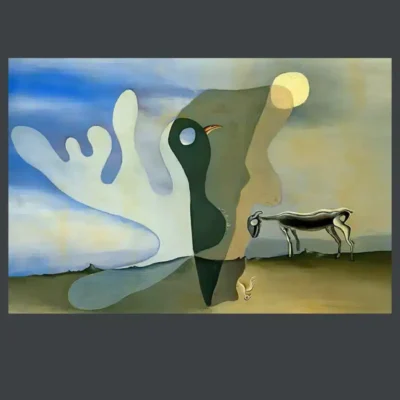 The Ram Spectral Cow by Salvador Dalí