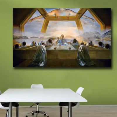 The Sacrament of the Last Supper by Salvador Dali Printed on Canvas