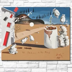 Dali The Three Peaked Hat Canvas Painting For Living Room - Image 3