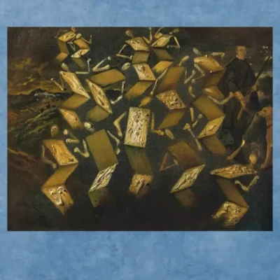 Twist in the Velazquez Studio Painting by Salvador Dalí