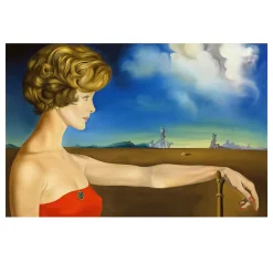Young Woman in a Landscape by Salvador Dalí 1959